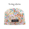 Skida Baby's Alpine Hat in 'Elysian fields' pattern