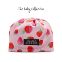 Skida Baby's Alpine Hat in 'Strawberry fields' pattern