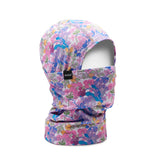 Skida balaclava with white/red 'limoncello' pattern