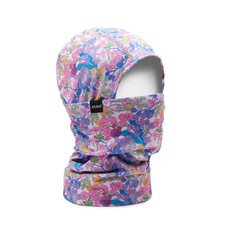 Skida balaclava with white/red 'limoncello' pattern