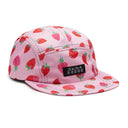 Skida brim hat in 'Strawberry fields' pattern