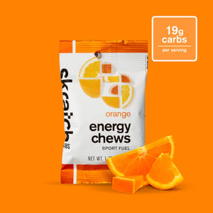 Skratch labs energy chews in orange flavour