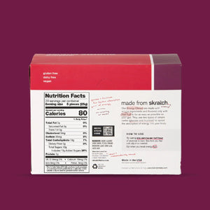 Skratch labs energy chews in raspberry flavour nutrition information