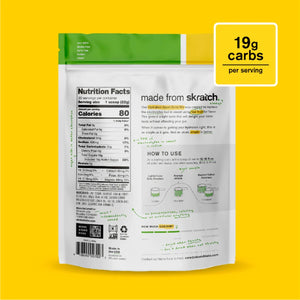 Back of skratch labs recovery sport drink mix 440g bag, lemon lime flavour
