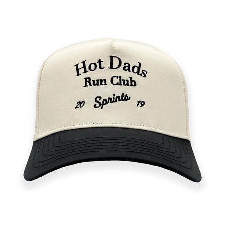 Front view of Sprints Structured VP Hat with "Hot Dads" text