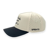 Side view of Sprints Structured VP Hat with "Hot Dads" text
