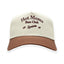 Front view of Sprints Structured VP Hat with "Hot Moms" text