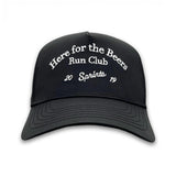 Front view of Sprints Structured VP Hat with "Here for the beers" text