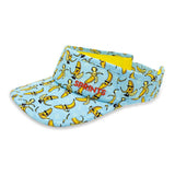 Side view of Sprints visor in Bananas pattern
