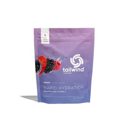 Resealable bag of berry tailwind rapid hydration electrolyte drink mix
