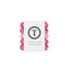 5-pack view of Teleties tiny hair ties in 'Pretty in pink' colours