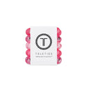5-pack view of Teleties tiny hair ties in 'Pretty in pink' colours