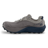 Side view of Topo Athletic Pursuit 3 for men's in Grey/Navy colour