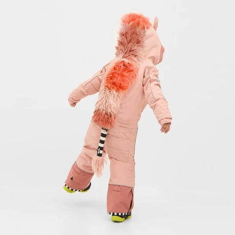 Back on-model view of Weedo Unido Kid's Snowsuit in Unido Glitter colour