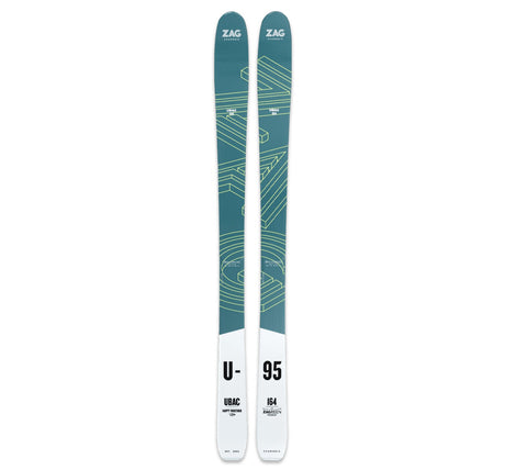 Women's touring ski green and yellow Zag UBAC 95 Lady