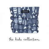 Skida kids' Alpine Neckwarmer in fishy fish print