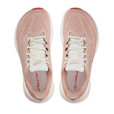Top view of women's Altra Experience Flow 2 running shoes in dusty pink