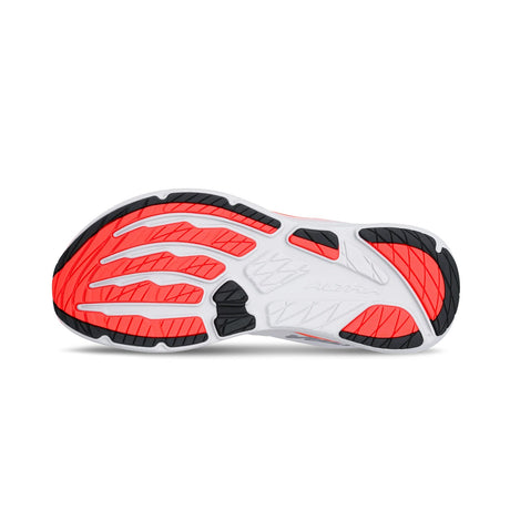 Sole of women's white/coral Altra Experience Flow 3 running shoe