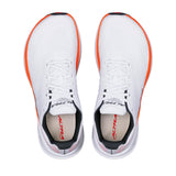 Top view of women's white/coral Altra Experience Flow 3 running shoes
