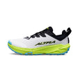 Side view of men's white/lime Altra Experience Wild 3+ trail running shoe