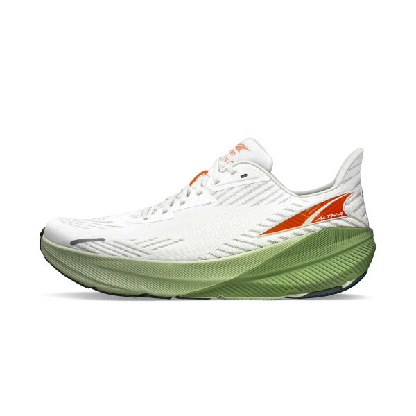 Side view of men's Altra FWD Experience running shoe in white