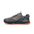 Side view of men's Altra Lone Peak All-Weather Low 2 shoe in gray/orange