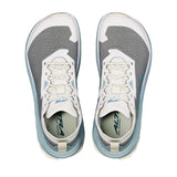 Top view of men's grey/blue Altra Olympus 275 HiLo running shoes