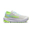 Side view of women's grey/lime Altra Olympus 275 HiLo running shoe