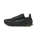 Side view of women's Altra Olympus 6 trail running shoe in black