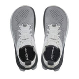 Top view of women's Altra Olympus 6 trail running shoes in gray