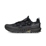 Side view of men's Altra Timp 5 BOA running shoe in black/black