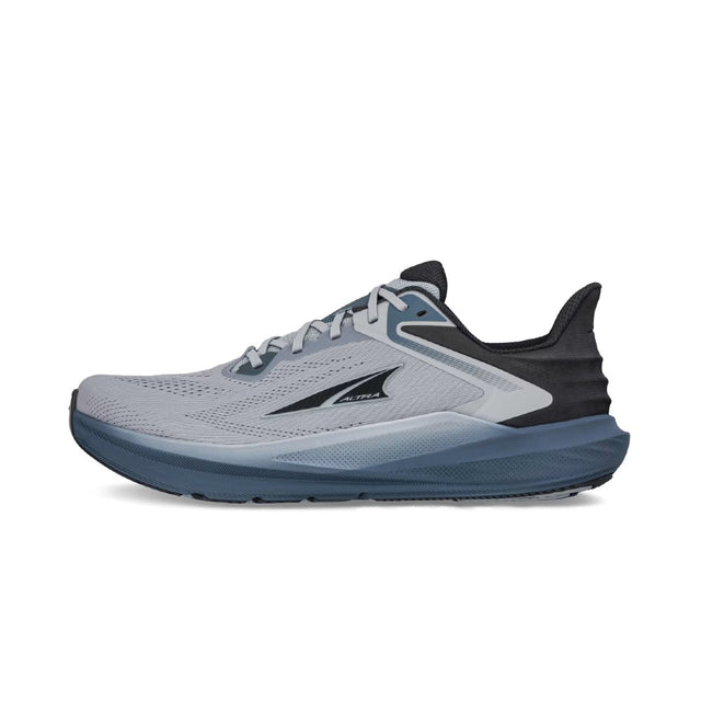 Side view of Altra Torin 8 running shoe in grey
