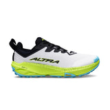 Side view of men's white/lime Altra Experience Wild 3+ trail running shoe