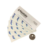 Actual size of an Aquatabs water purification tablet