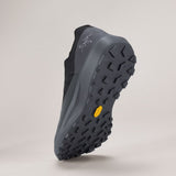 Sole view of men's Arc'teryx Norvan LD 4 running shoe in black/cloud colour