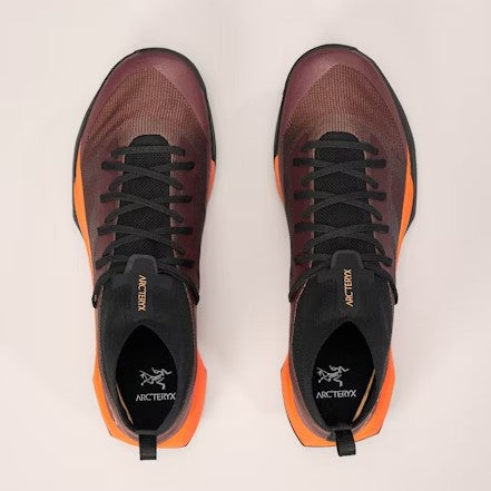 Top view of Arc'teryx Speed shoes in ginger/verge colour