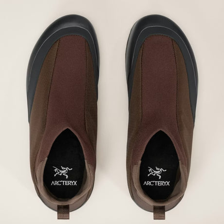 Top view of men's carob black Arc'teryx Kragg Insulated shoes