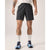 Front on-model view of men's black Arc'teryx Norvan 7" running shorts