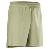 Front view of men's chloris (green) Arc'teryx Norvan 7" running shorts