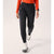 Front on-model view of women's black Arc'teryx Norvan Insulated pants