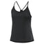 Front view of women's Arc'teryx Silene tank top in black heather
