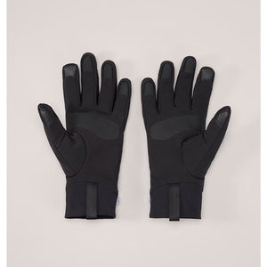 Palm view of black Arc'teryx Venta gloves