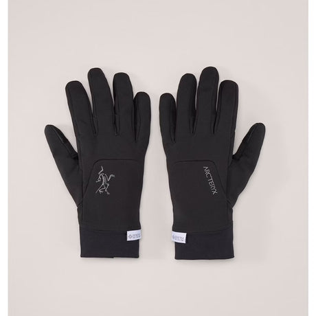 Top view of black Arc'teryx Venta gloves