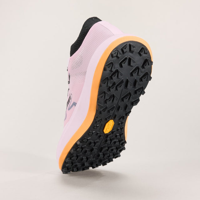 Sole of women's Arc'teryx Sylan Pro running shoe in pink glow colour