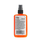 Back of Ben's Tick and Insect Repellent spray bottle on a white background