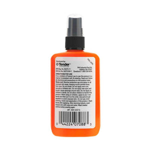 Back of Ben's Tick and Insect Repellent spray bottle on a white background