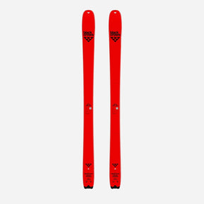 Top view of a pair of red Black Crows Camox Freebird skis