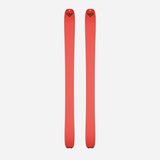 Bottom view of a pair of pink Black Crows Draco Freebird skis