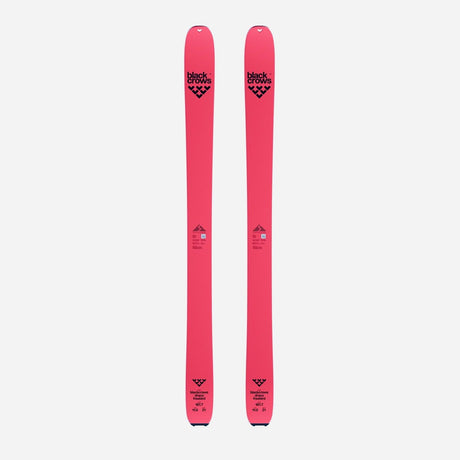 Top view of a pair of pink Black Crows Draco Freebird skis