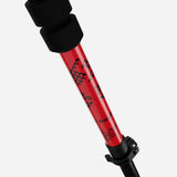 Handle detail of a red and black Black Crows Duos Freebird ski pole